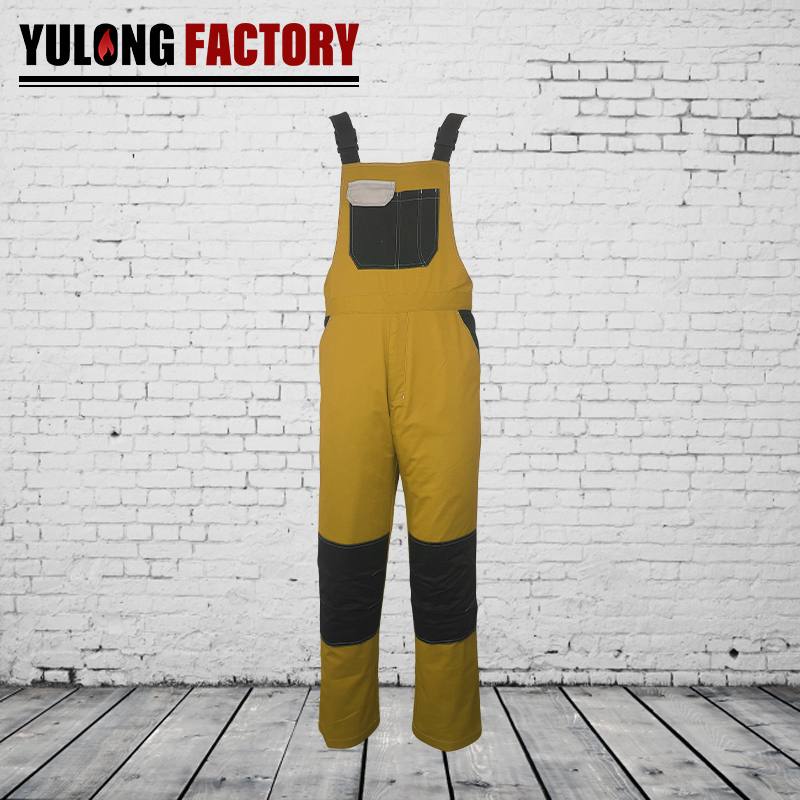 歐標(biāo)腈綸棉阻燃防電弧背帶褲