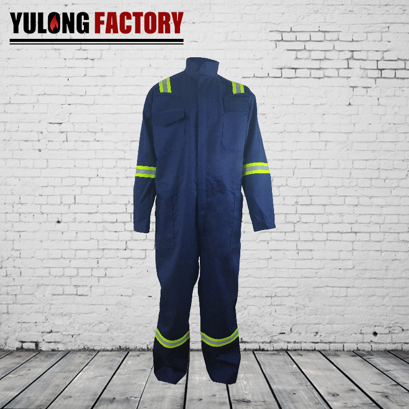 NFPA2112滌棉阻燃防電弧防靜電連體服