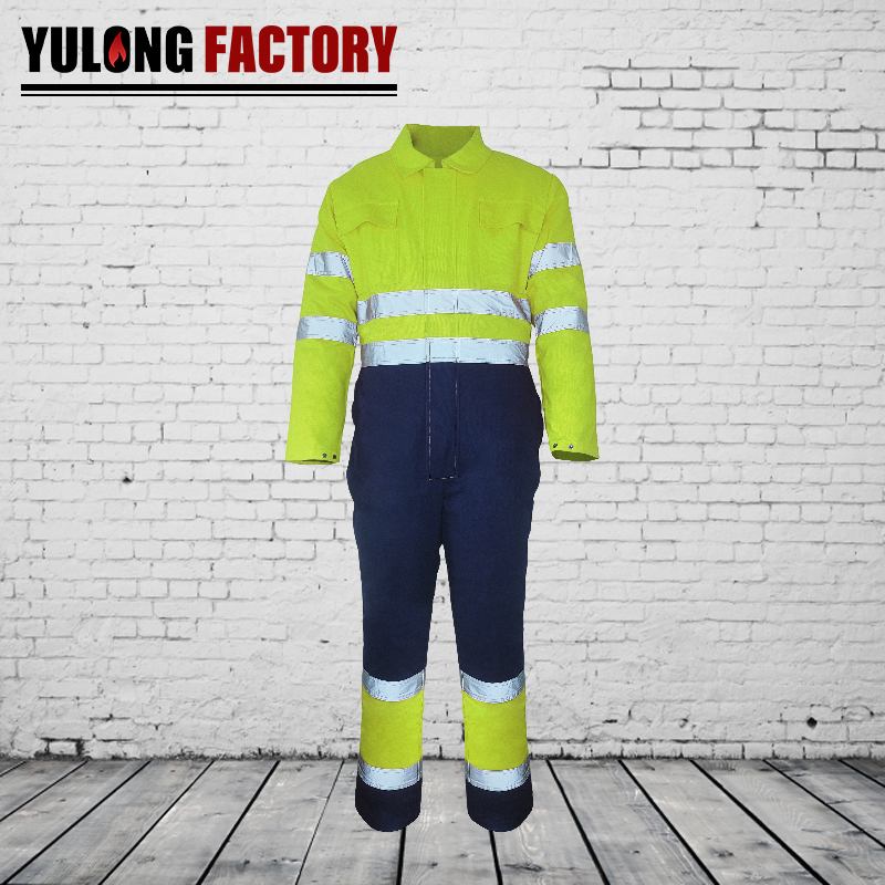 NFPA2112C/N8812阻燃熒光防靜電連體服